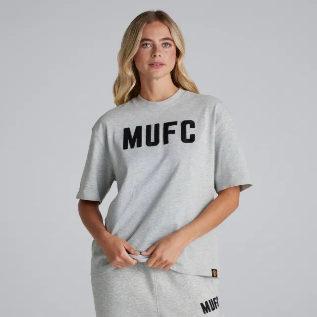 RAW Manchester United Womens MUFC T-Shirt Grey