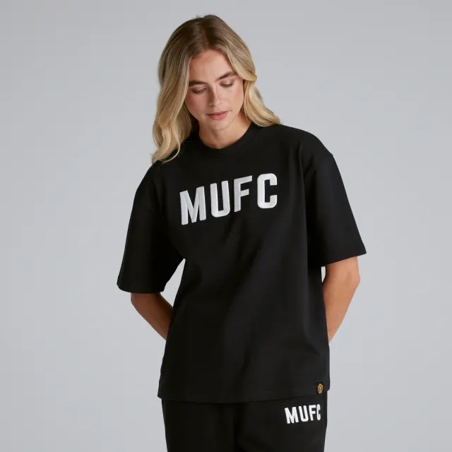 RAW Manchester United Womens MUFC T-Shirt Black