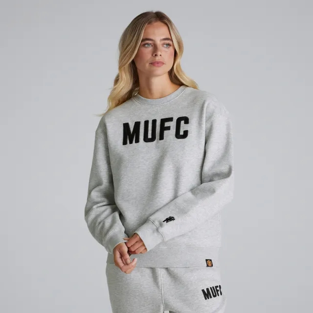 RAW Manchester United Womens MUFC Sweatshirt Grey