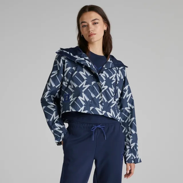 Manchester United x adidas Womens SZN Windbreaker Jacket Blue