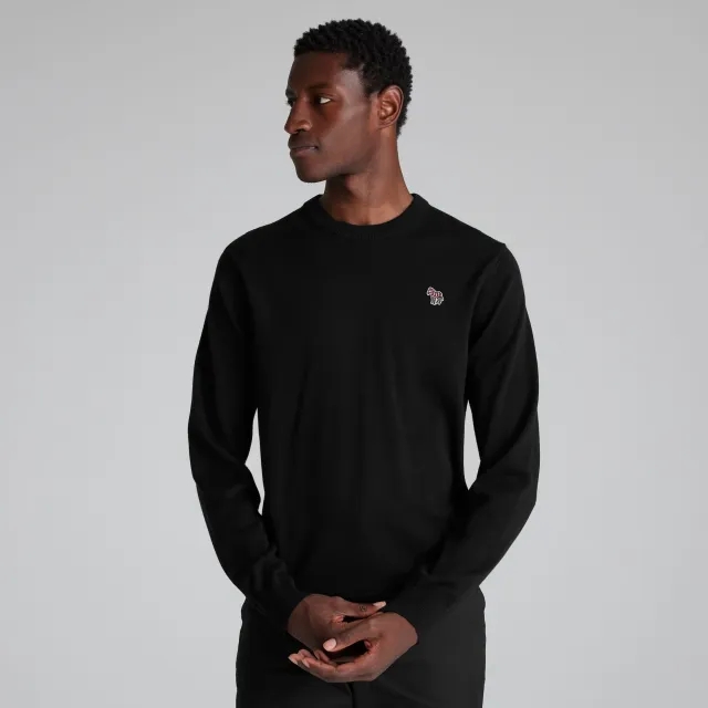 Manchester United x Paul Smith Mens Knitted Jumper Black