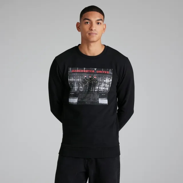 I-Tex Manchester United Adults Trinity Christmas Jumper Black