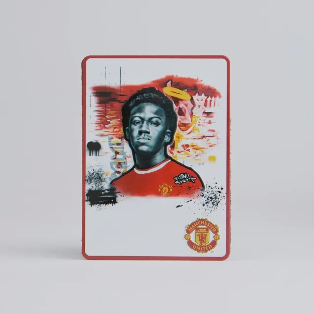 Storm Manchester United Graffiti Mainoo Magnet White