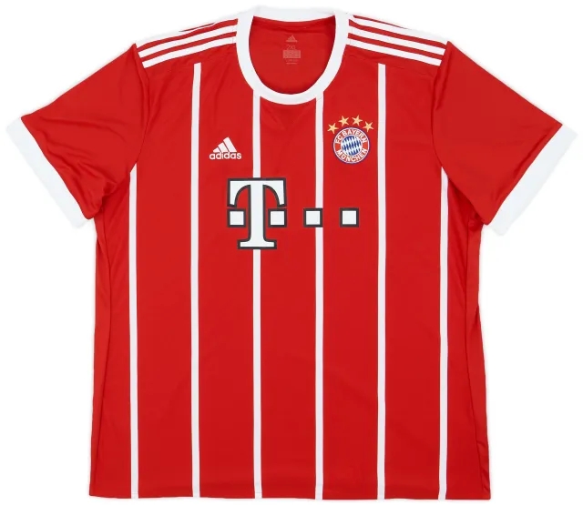 adidas 2017-18 Bayern Munich Home Shirt - 9/10 - (XXL)