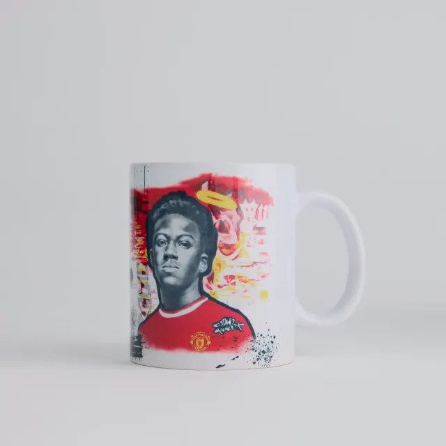 Storm Manchester United Graffiti Mainoo Mug White