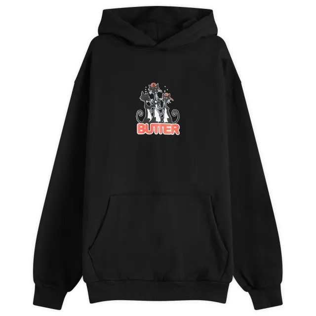 Butter Goods Men's Cats Hoodie Black