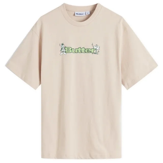 Butter Goods Men's Quest Logo T-Shirt Sand