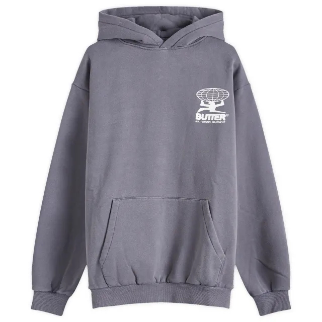 Butter Goods Men's All Terrain Hoodie Washed Steel