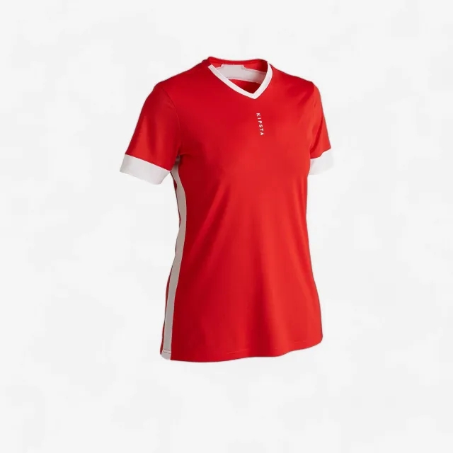 Kipsta F500 Women's Football Jersey - Red/White