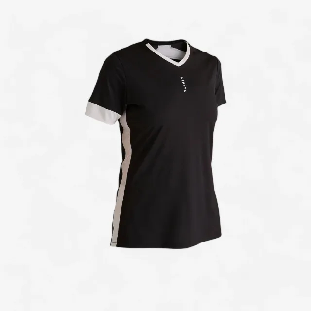 Kipsta F500 Women's Football Jersey - Black/White