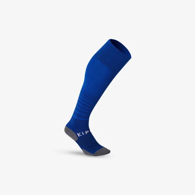 Kipsta Kids' Football Socks Viralto Club - Blue With Stripes
