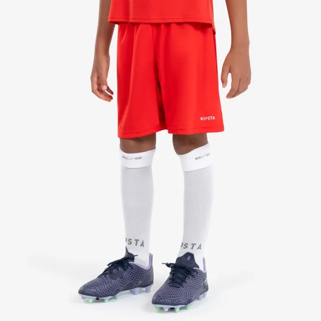 Kipsta Kids' Football Shorts Essential - Red