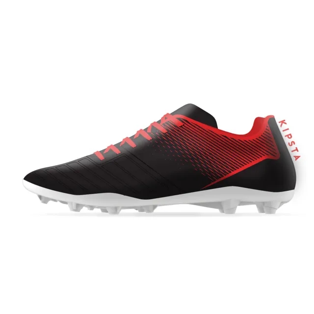 Kipsta Hard Ground Football Boots Agility 100 Fg - Black/Red