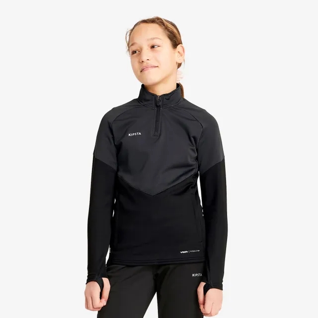 Kipsta Girls' Sweatshirt Viralto+ - Black