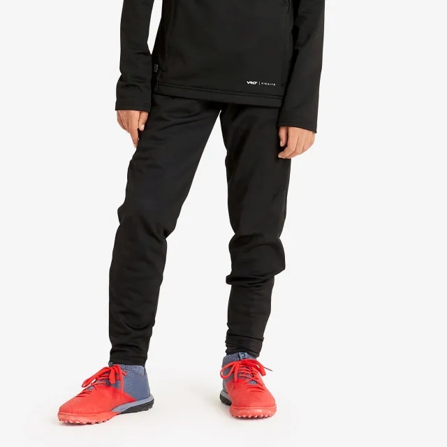 Kipsta Football Bottoms Viralto Club - Carbon Grey And Black