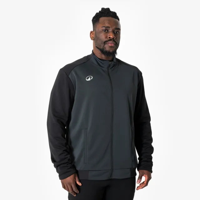 Kipsta Football Training Jacket Essential - Black/Grey