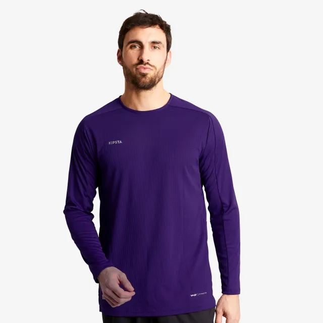 Kipsta Long-Sleeved Football Shirt Viralto Club - Purple