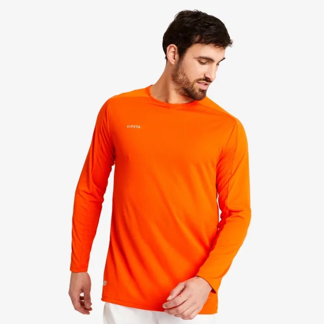 Kipsta Long-Sleeved Football Shirt Viralto Club - Orange