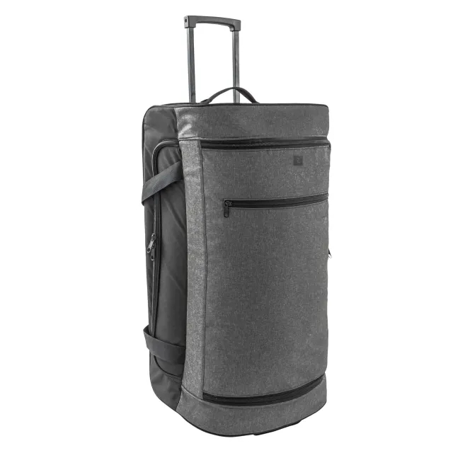 Kipsta 70L Suitcase Essential - Black/Grey