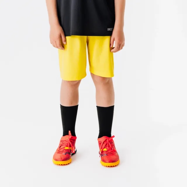 Kipsta Kids Football Shorts Essential - Yellow