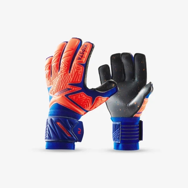 Kipsta Kids' Gloves F500 Viralto - Orange/Blue