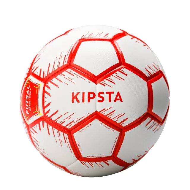 Kipsta Size 4 Futsal Ball (63 Cm Perimeter) - Red/White