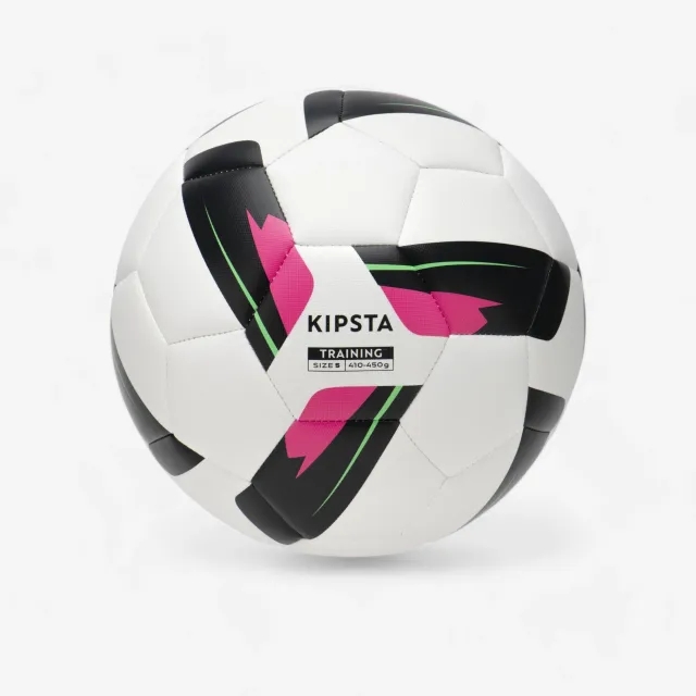 Kipsta Size 5 Machine-Stitched Football Training Ball - White