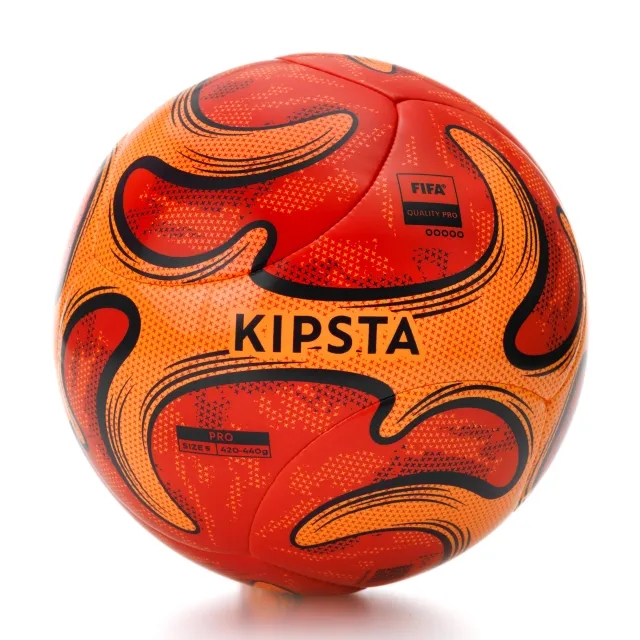 Kipsta Hybrid Pro Size 5 Beach Soccer Ball - Red/Orange