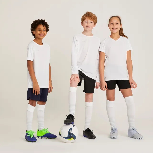Kipsta Girls' Football Shirt Viralto - Aqua Green & White