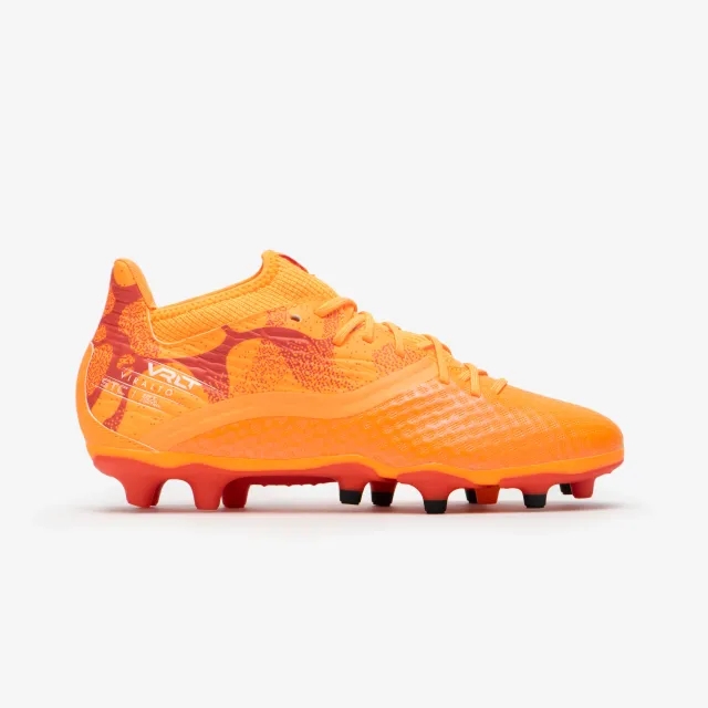 Kipsta Kids' Lace-Up Football Boots Viralto Iii Fg - Mango