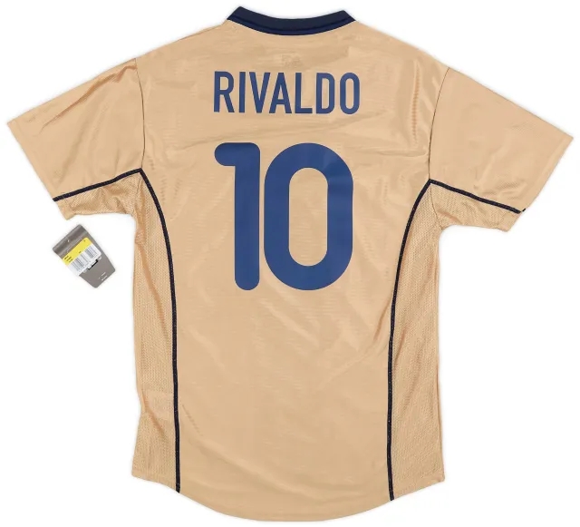 Nike 2001-03 Barcelona Prototype Away Shirt Rivaldo #10 (S)