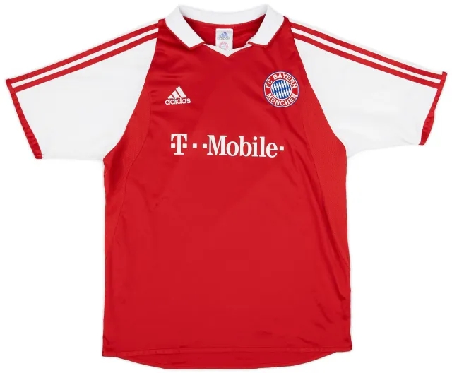 adidas 2003-04 Bayern Munich Home Shirt - 8/10 - (XL.Boys)