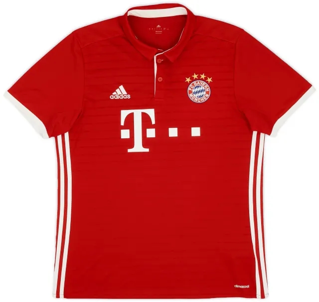 adidas 2016-17 Bayern Munich Home Shirt - 7/10 - (L)