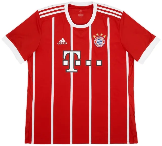 adidas 2017-18 Bayern Munich Home Shirt - 9/10 - (XL)