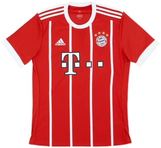 adidas 2017-18 Bayern Munich Home Shirt - 9/10 - (M)