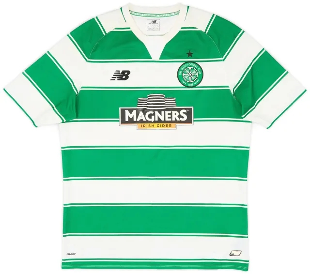 NewBalance 2015-16 Celtic Home Shirt - 6/10 - (L)