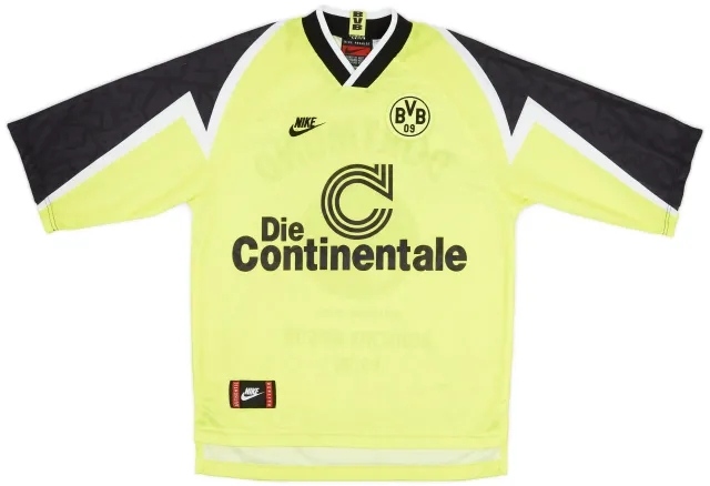 Nike 1995-96 Borussia Dortmund 'Deutscher Meister' Home Shirt - 7/10 - (S)