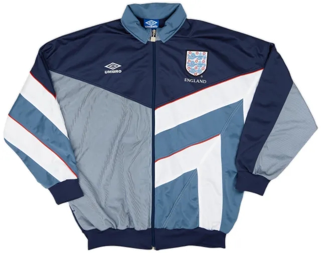 1995-97 England Umbro Track Jacket - 9/10 - (XL)