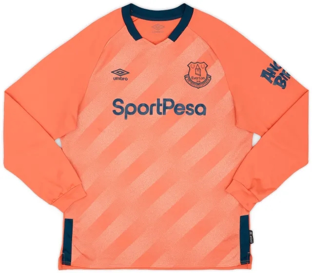 Umbro 2019-20 Everton Away L/S Shirt - 6/10 - (XL)