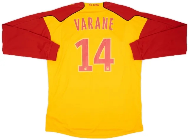Reebok 2010-11 Lens Home L/S Shirt Varane #14 - 9/10 - (XL)
