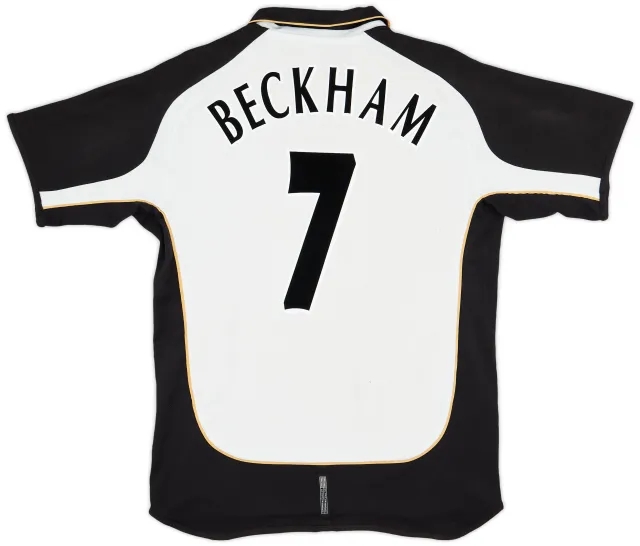Umbro 2001-02 Manchester United Centenary Away/Third Shirt Beckham #7 - 6/10 - (L)