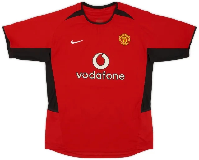 Nike 2002-04 Manchester United Home Shirt - 9/10 - (XL.Boys)