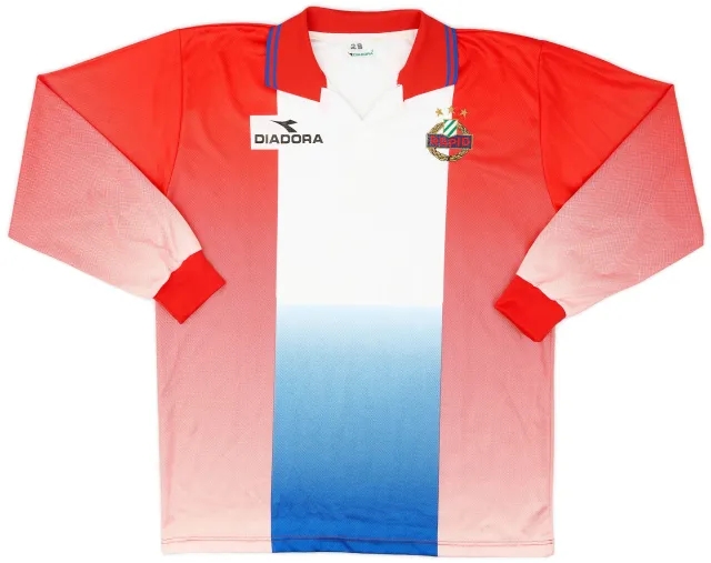 Diadora 1996-99 Rapid Vienna European Away L/S Shirt - 8/10 - (XL)