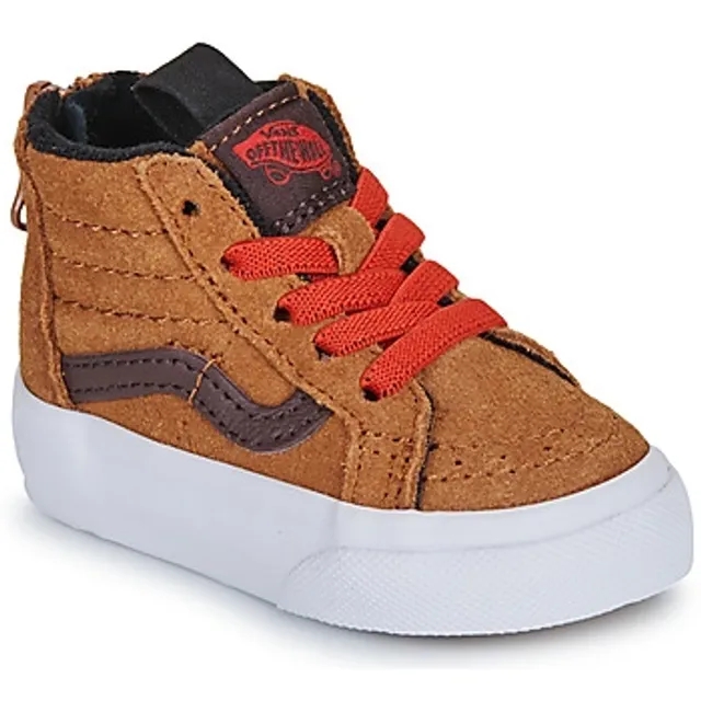 Vans  SK8-Hi Zip  boys's Children's Shoes (High-top Trainers) in Brown