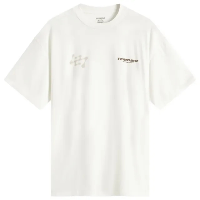 Represent Men's 247 Future Terrains Oversized T-Shirt Flat White