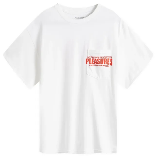 Pleasures Men's Staff Pocket T-Shirt White