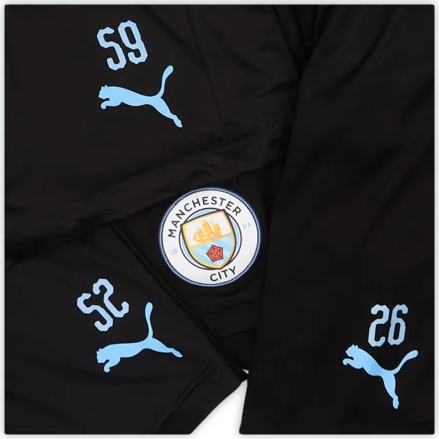 Puma 2019-20 Manchester City Player Issue Training Shorts # - 7/10 - (S)