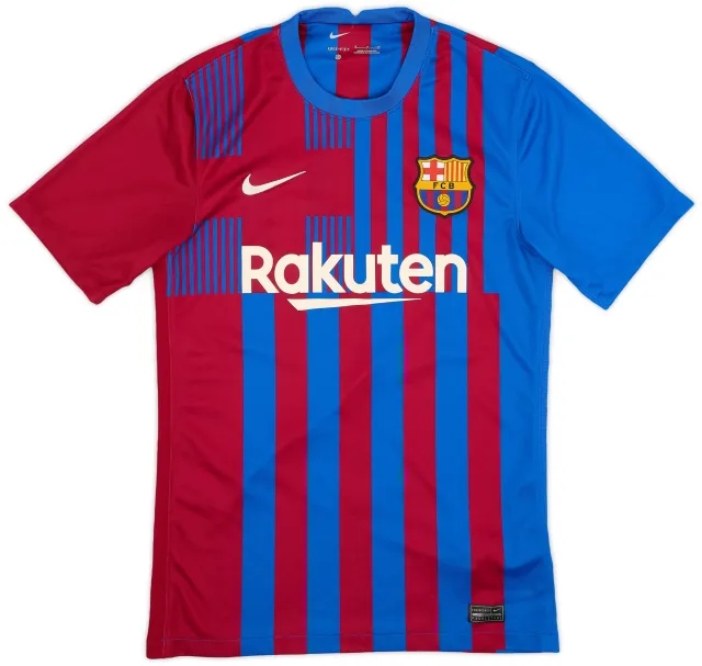 Nike 2021-22 Barcelona Home Shirt - 7/10 - (S)