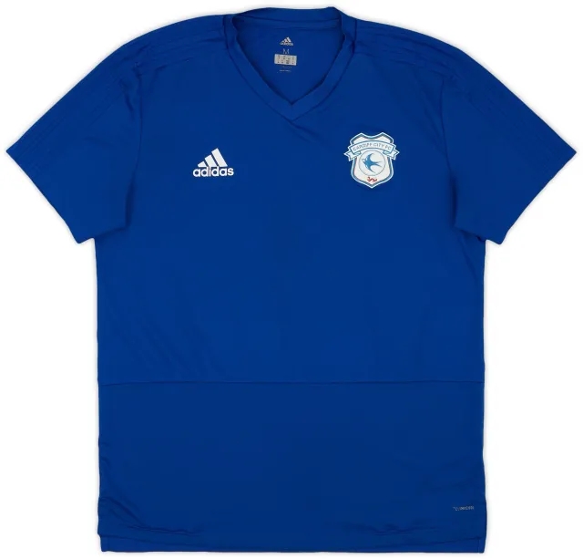 2018-19 Cardiff City adidas Training Shirt - 7/10 - (M)