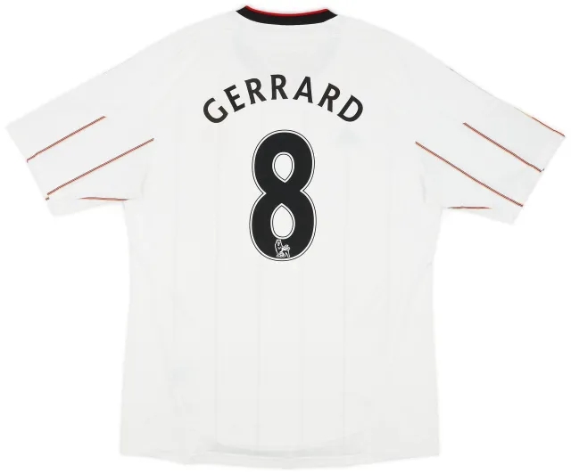 adidas 2010-11 Liverpool Away Shirt Gerrard #8 - 5/10 - (L)